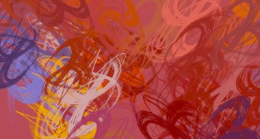 Soyut arka plan sanatı. 2D çizim. Etkileyici yağlı boya resim. Tuvalde fırça darbeleri. Modern sanat. Çok renkli arkaplan. Çağdaş sanat. İfade. Sanatsal dijital palet.