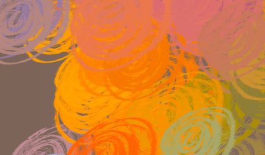 Soyut arka plan sanatı. 2D çizim. Etkileyici yağlı boya resim. Tuvalde fırça darbeleri. Modern sanat. Çok renkli arkaplan. Çağdaş sanat. İfade. Sanatsal dijital palet.