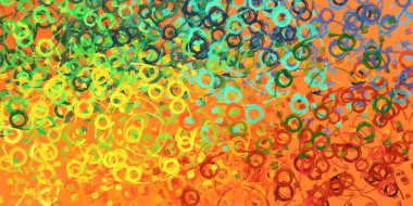 Soyut arka plan sanatı. 2D çizim. Etkileyici yağlı boya resim. Tuvalde fırça darbeleri. Modern sanat. Çok renkli arkaplan. Çağdaş sanat. İfade. Sanatsal dijital palet.