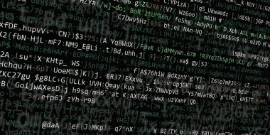 Yazılım geliştirici programlama kodu. Soyut modern sanal bilgisayar senaryosu. Masaüstü ekranında yazılım geliştirici programcının çalışması 