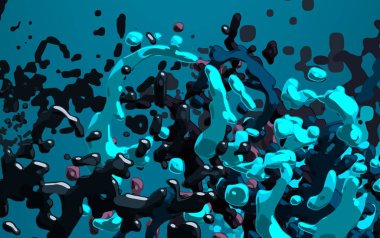 Soyut arka plan sanatı. 3 boyutlu illüstrasyon. Tuvalde fırça darbeleri. Çok renkli arkaplan. Çağdaş sanat. Sanatsal dijital palet.