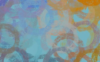 Soyut arka plan sanatı. 2D çizim. Etkileyici yağlı boya resim. Tuvalde fırça darbeleri. Modern sanat. Çok renkli arkaplan. Çağdaş sanat. İfade. Sanatsal dijital palet.