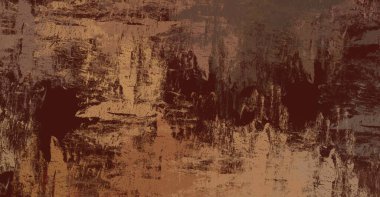 Soyut arka plan sanatı. 2D çizim. Etkileyici yağlı boya resim. Tuvalde fırça darbeleri. Modern sanat. Çok renkli arkaplan. Çağdaş sanat. İfade. Sanatsal dijital palet.