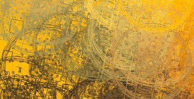 Soyut arka plan sanatı. 2D çizim. Etkileyici yağlı boya resim. Tuvalde fırça darbeleri. Modern sanat. Çok renkli arkaplan. Çağdaş sanat. İfade. Sanatsal dijital palet.