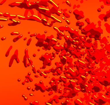 Soyut arka plan sanatı. 3 boyutlu illüstrasyon. Tuvalde fırça darbeleri. Çok renkli arkaplan. Çağdaş sanat. Sanatsal dijital palet.