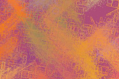 Soyut arka plan sanatı. 2D çizim. Etkileyici yağlı boya resim. Tuvalde fırça darbeleri. Modern sanat. Çok renkli arkaplan. Çağdaş sanat. İfade. Sanatsal dijital palet.