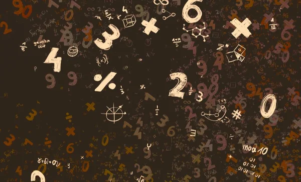 Math Ilustración Abstract Background Numbers Copy Space —  Fotos de Stock