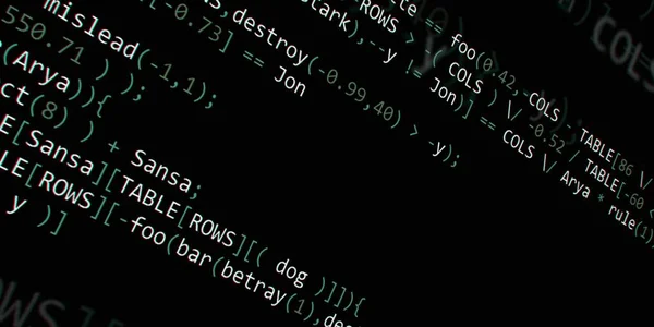 Programmiercode Für Softwareentwickler Abstraktes Modernes Virtuelles Computerskript Arbeit Des Software — Stockfoto