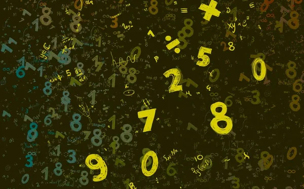 Math Illustration Abstract Background Numbers Copy Space – stockfoto