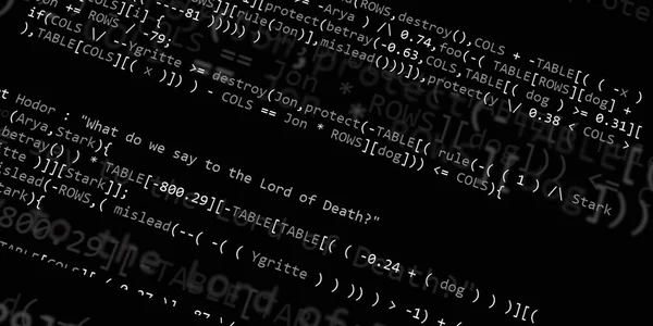 Software Developer Programming Code Abstract Modern Virtual Computer Script Work — Stock Photo, Image