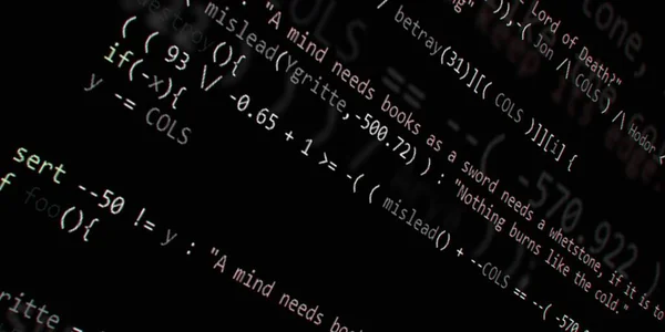 Software Developer Programming Code Abstract Modern Virtual Computer Script Work — Stock Photo, Image