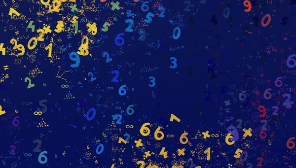 Math Ilustración Abstract Background Numbers Copy Space —  Fotos de Stock