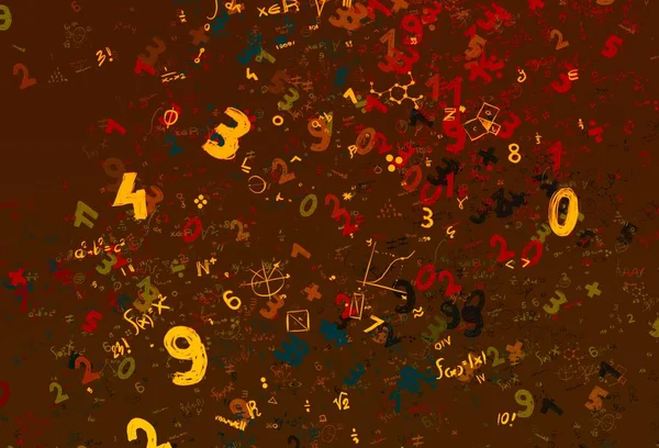 Math Illustration Abstract Background Numbers Copy Space — Stock Photo, Image