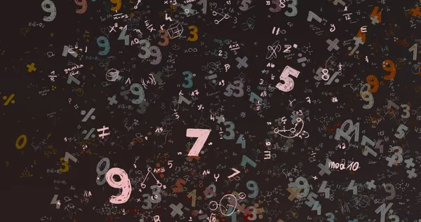 Math Ilustración Abstract Background Numbers Copy Space — Foto de Stock