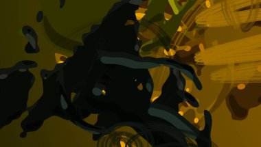 Soyut arka plan sanatı. 3 boyutlu illüstrasyon. Tuvalde fırça darbeleri. Çok renkli arkaplan. Çağdaş sanat. Sanatsal dijital palet.