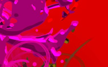 Soyut arka plan sanatı. 3 boyutlu illüstrasyon. Tuvalde fırça darbeleri. Çok renkli arkaplan. Çağdaş sanat. Sanatsal dijital palet.