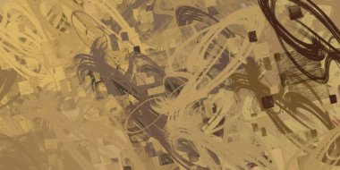 Soyut arka plan sanatı. 2D çizim. Etkileyici yağlı boya resim. Tuvalde fırça darbeleri. Modern sanat. Çok renkli arkaplan. Çağdaş sanat. İfade. Sanatsal dijital palet.