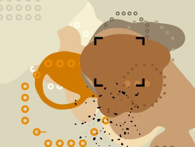 Soyut arka plan sanatı. 3 boyutlu illüstrasyon. Çok renkli arkaplan. Çağdaş sanat. Sanatsal dijital palet.