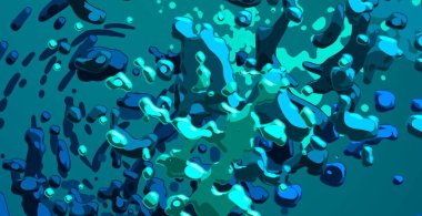 Soyut arka plan sanatı. 3 boyutlu illüstrasyon. Tuvalde fırça darbeleri. Çok renkli arkaplan. Çağdaş sanat. Sanatsal dijital palet.