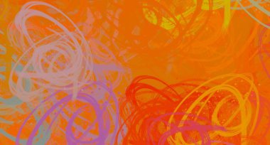 Soyut arka plan sanatı. 2D çizim. Etkileyici yağlı boya resim. Tuvalde fırça darbeleri. Modern sanat. Çok renkli arkaplan. Çağdaş sanat. İfade. Sanatsal dijital palet.