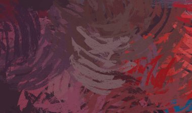 Soyut arka plan sanatı. 2D çizim. Etkileyici yağlı boya resim. Tuvalde fırça darbeleri. Modern sanat. Çok renkli arkaplan. Çağdaş sanat. İfade. Sanatsal dijital palet.