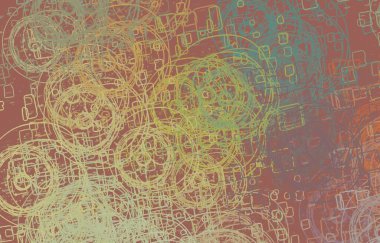 Soyut arka plan sanatı. 2D çizim. Etkileyici yağlı boya resim. Tuvalde fırça darbeleri. Modern sanat. Çok renkli arkaplan. Çağdaş sanat. İfade. Sanatsal dijital palet.