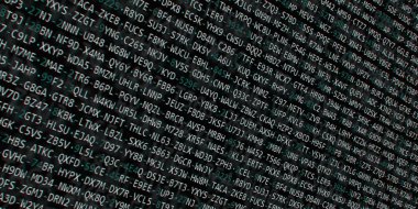 Yazılım geliştirici programlama kodu. Soyut modern sanal bilgisayar senaryosu. Masaüstü ekranında yazılım geliştirici programcının çalışması 