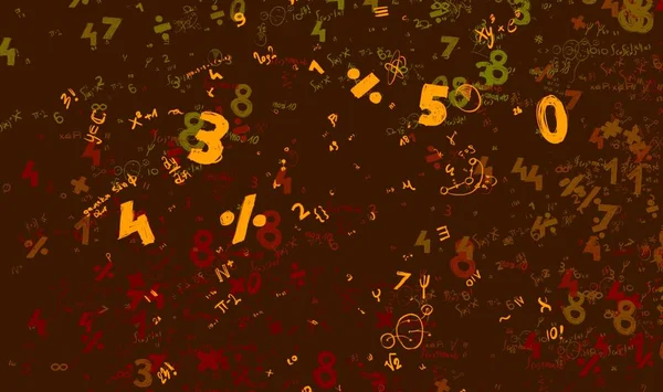 Math Ilustración Abstract Background Numbers Copy Space —  Fotos de Stock