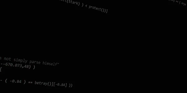 Programmeercode Voor Softwareontwikkelaars Abstract Modern Virtueel Computerscript Werk Van Software — Stockfoto