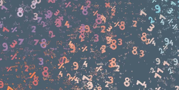 Math Ilustración Abstract Background Numbers Copy Space —  Fotos de Stock