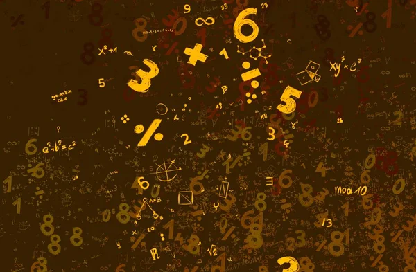 Math Illustration Abstract Background Numbers Copy Space — Stock Photo, Image