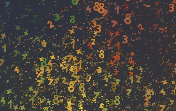 Math Ilustración Abstract Background Numbers Copy Space — Foto de Stock