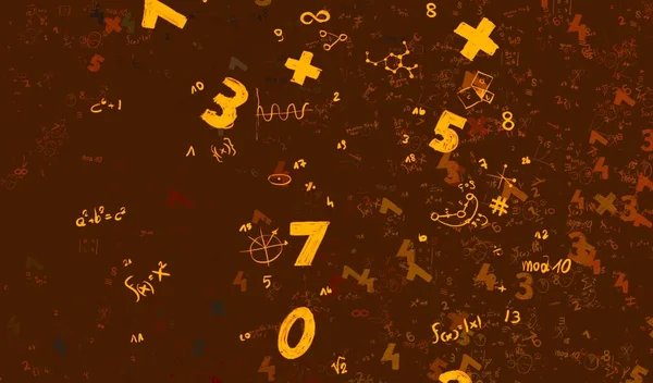 Math Illustration Abstract Background Numbers Copy Space — kuvapankkivalokuva