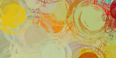 Soyut arka plan sanatı. 2D çizim. Etkileyici yağlı boya resim. Tuvalde fırça darbeleri. Modern sanat. Çok renkli arkaplan. Çağdaş sanat. İfade. Sanatsal dijital palet.