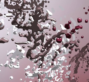 Soyut arka plan sanatı. 3 boyutlu illüstrasyon. Çok renkli arkaplan. Çağdaş sanat. Sanatsal dijital palet.