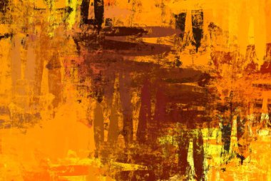 Soyut arka plan sanatı. 2D çizim. Etkileyici yağlı boya resim. Tuvalde fırça darbeleri. Modern sanat. Çok renkli arkaplan. Çağdaş sanat. İfade. Sanatsal dijital palet.