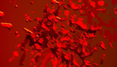 Soyut arka plan sanatı. 3 boyutlu illüstrasyon. Çok renkli arkaplan. Çağdaş sanat. Sanatsal dijital palet.