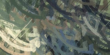 Soyut arka plan sanatı. 2D çizim. Etkileyici yağlı boya resim. Tuvalde fırça darbeleri. Modern sanat. Çok renkli arkaplan. Çağdaş sanat. İfade. Sanatsal dijital palet.