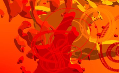 Soyut arka plan sanatı. 3 boyutlu illüstrasyon. Çok renkli arkaplan. Çağdaş sanat. Sanatsal dijital palet.