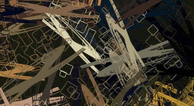 Soyut arka plan sanatı. 2D çizim. Etkileyici yağlı boya resim. Tuvalde fırça darbeleri. Modern sanat. Çok renkli arkaplan. Çağdaş sanat. İfade. Sanatsal dijital palet.