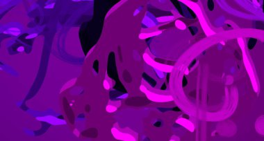 Soyut arka plan sanatı. 3 boyutlu illüstrasyon. Tuvalde fırça darbeleri. Çok renkli arkaplan. Çağdaş sanat. Sanatsal dijital palet.