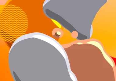 Soyut arka plan sanatı. 3 boyutlu illüstrasyon. Tuvalde fırça darbeleri. Çok renkli arkaplan. Çağdaş sanat. Sanatsal dijital palet.