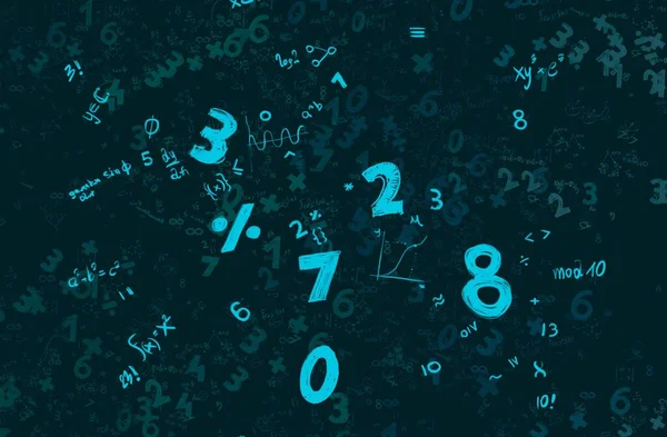 Math Ilustración Abstract Background Numbers Copy Space — Foto de Stock