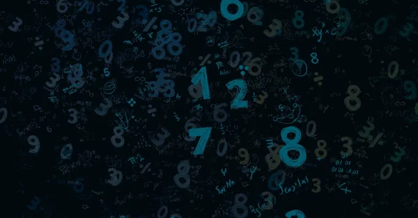 Math Ilustración Abstract Background Numbers Copy Space —  Fotos de Stock