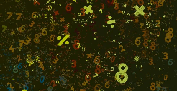 Math Ilustración Abstract Background Numbers Copy Space — Foto de Stock