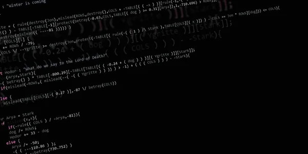Разработчик Программного Кода Абстрактный Современный Виртуальный Компьютерный Сценарий Работа Программиста — стоковое фото
