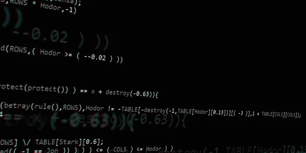 Software Developer Programming Code Abstract Modern Virtual Computer Script Work — Stock Photo, Image