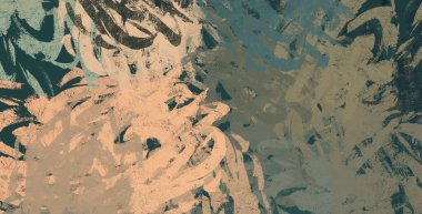 Soyut arka plan sanatı. 2D çizim. Etkileyici yağlı boya resim. Tuvalde fırça darbeleri. Modern sanat. Çok renkli arkaplan. Çağdaş sanat. İfade. Sanatsal dijital palet.