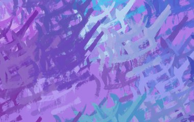 Soyut arka plan sanatı. 2D çizim. Etkileyici yağlı boya resim. Tuvalde fırça darbeleri. Modern sanat. Çok renkli arkaplan. Çağdaş sanat. İfade. Sanatsal dijital palet.