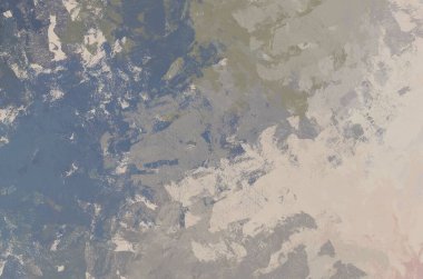 Soyut arka plan sanatı. 2D çizim. Etkileyici yağlı boya resim. Tuvalde fırça darbeleri. Modern sanat. Çok renkli arkaplan. Çağdaş sanat. İfade. Sanatsal dijital palet.